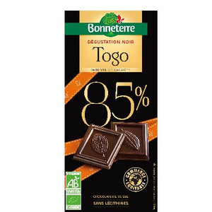 Chocolat Origines Intenses Noir Togo 85%  80 G